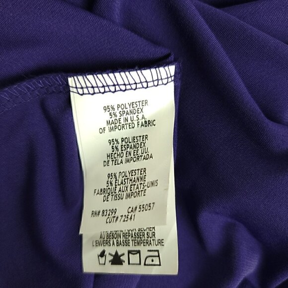 Tiana B Purple Floor Length Spandex Dress Size 6 - Picture 12 of 13